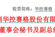 你梦见谁华控赛格董事长、董秘、副总经理三高管同日辞职
